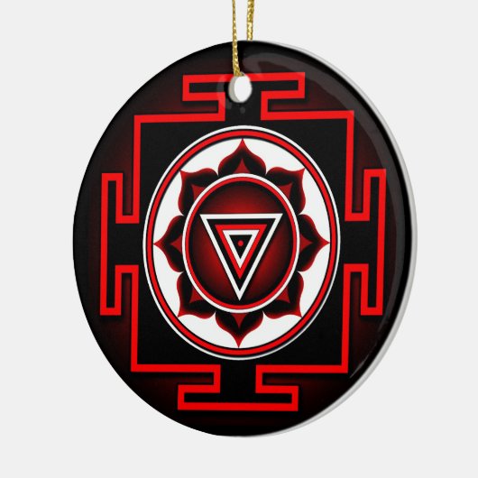 Kali Yantra Keramik Ornament (Links)