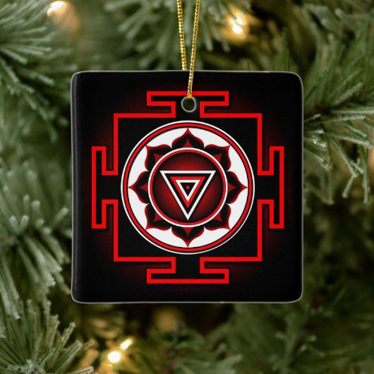 Kali Yantra Keramikornament (Baum)