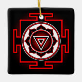 Kali Yantra Keramikornament (Vorderseite)