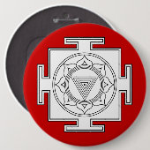 Kali Yantra Knopf Button (Vorne & Hinten)