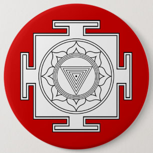Kali Yantra Knopf Button