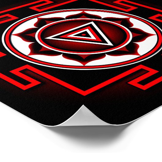 Kali Yantra Poster (Ecke)