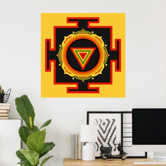 Kali Yantra Poster (Heimbüro)