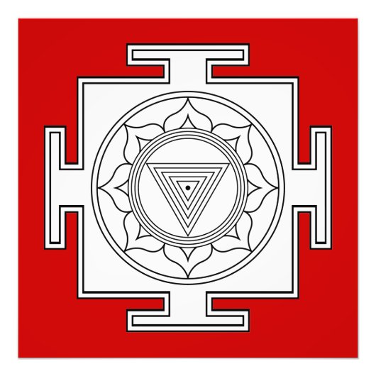 Kali Yantra Print (mehrere Größen) Fotodruck (Vorne)