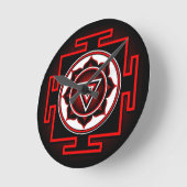Kali Yantra Runde Wanduhr (Winkel)