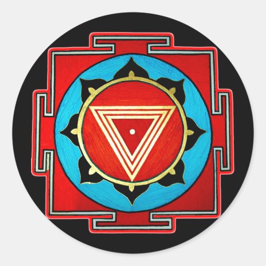 Kali Yantra Sticker (Vorderseite)