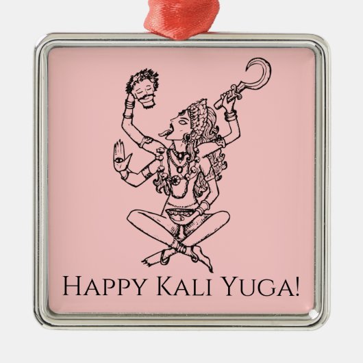 Kali Yuga Ornament Aus Metall (Vorne)