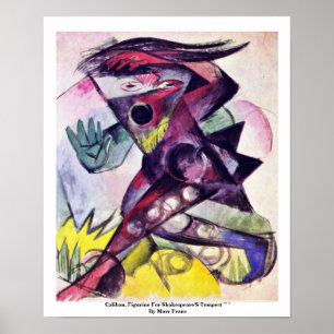 Kaliban, Figurine für Shakespeares Tempest Poster