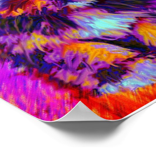 Kalico-Hund Poster (Ecke)