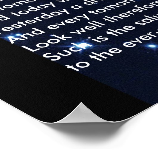 Kalidasa Gedicht Poster (Ecke)