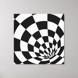 Kalidascope Schwarz-weiß Room Canvas Print Leinwanddruck