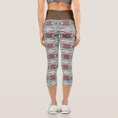 Kalider-Zaubermuster Capri Leggings (Rückseite)