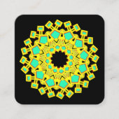 Kaliedoscope Motif Quadratische Visitenkarte (Vorderseite)