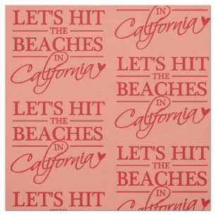 KALIFORNIA BEACHES kundenspezifisches Farbstoff Stoff
