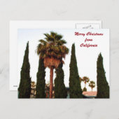 KALIFORNIA CHRISTMAS GREETING Postkarte (Vorne/Hinten)