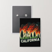 KALIFORNIA FIRE Schlüsselanhänger Button (Vorderseite/Rückseite)