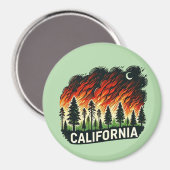 KALIFORNIA FIRE Schlüsselanhänger Magnet (Vorderseite/Rückseite)