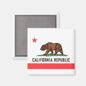 KALIFORNIA FLAG MAGNET (Vorderseite/Rückseite)