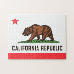 KALIFORNIA FLAG-Puzzle Puzzle<br><div class="desc">Staatsflagge des Goldenen Staat.</div>