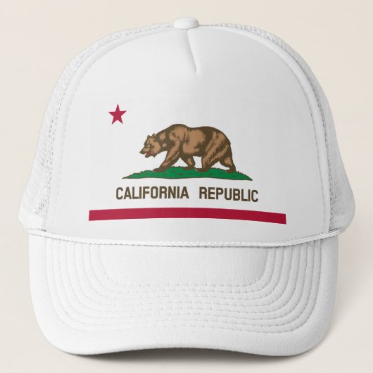 KALIFORNIA FLAG TRUCKERKAPPE (Vorderseite)