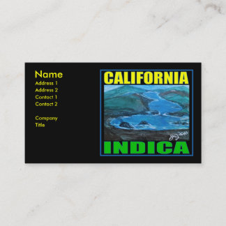 KALIFORNIA INDICA VISITENKARTE