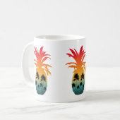 KALIFORNIA PINEAPPLE SUNSET PALM BÄUME KAFFEETASSE (Vorderseite Links)