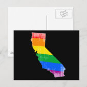 KALIFORNIA PRIDE - DISTRESSED -.pnng Postkarte (Vorne/Hinten)