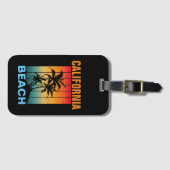 KALIFORNIA STRAND VINTAG RETRO SUNSET CUSTOM GEPÄCKANHÄNGER (Vorderseite (Horizontal))