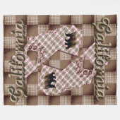 Kalifornien2025 Fleecedecke (Vorderseite (Horizontal))