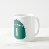 "Kalifornien 1" Kaffeetasse (VorderseiteRechts)