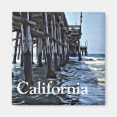 Kalifornien - 2 Zoll Square Magnet (Vorne)