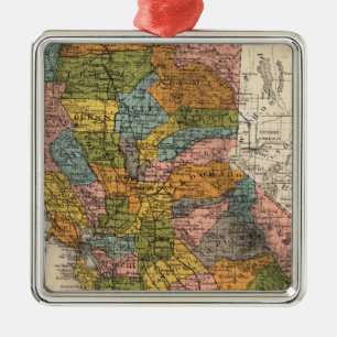 Kalifornien 4 ornament aus metall