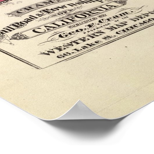 Kalifornien 4 poster (Ecke)