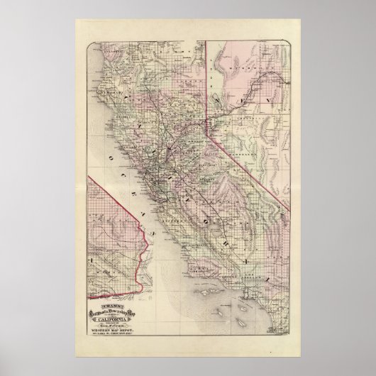 Kalifornien 4 poster (Vorne)