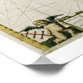 Kalifornien als Insel Poster (Ecke)