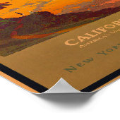 Kalifornien, Amerikas Urlaubsland Vintag Poster (Ecke)