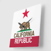 KALIFORNIEN - Angepasste Muster und Modelle unter Quadratische Wanduhr (Winkel)