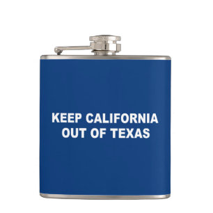Kalifornien aus Texas behalten Flachmann