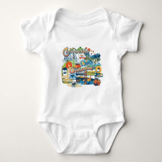 Kalifornien Baby Strampler (Vorderseite)