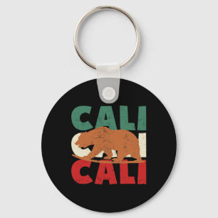 Kalifornien Bär Cali Surfen Bär Retro Surfen Vinta Schlüsselanhänger
