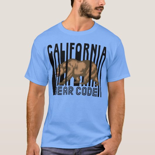 KALIFORNIEN BÄR CODE Freund T-Shirt (Vorderseite)