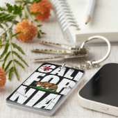 Kalifornien-Bärn-Flagge Schlüsselanhänger (Vorderseite rechts)