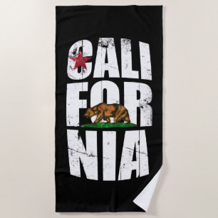 Kalifornien-Bärn-Flagge Strandtuch