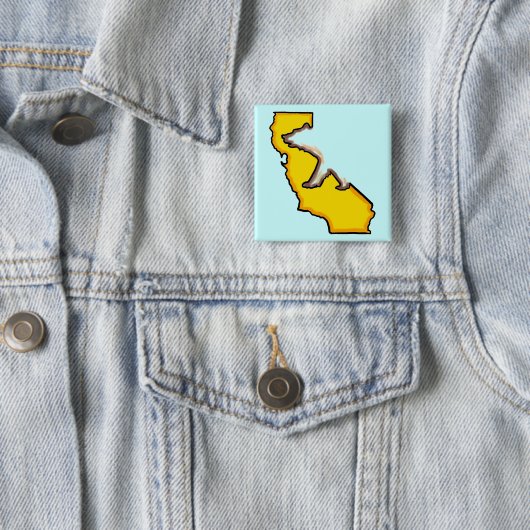 Kalifornien-Bärn-Staatssymbol-Andenkenknopf Button (Beispiel)