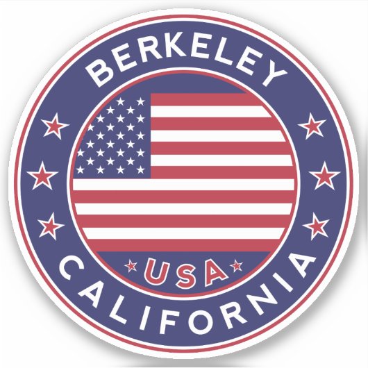 Kalifornien, Berkeley Aufkleber (Vorderseite)