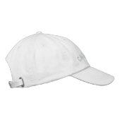 Kalifornien bestickte, anpassbare Cap White Bestickte Baseballkappe (Rechts)