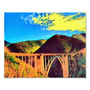Kalifornien - BIXBY CREEK - Bridge Fotodruck