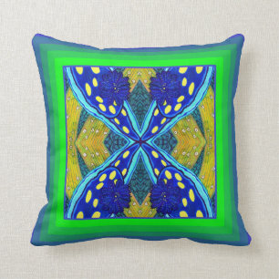 Kalifornien blaues Dorid Nudibranch Kissen