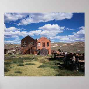 Kalifornien, Bodie State Historic Park, Ein altes Poster