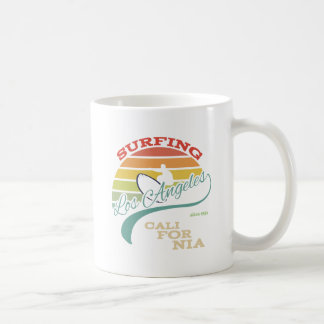 Kalifornien-Brandungsillustration, T - Kaffeetasse